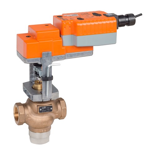 3way 1-1/4in Globe valve with SVKB24-MFT