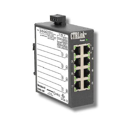 8 Port DIN-rail 10/100 Mbps Switch