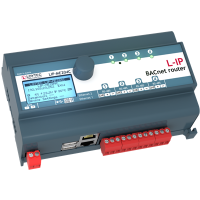 BACnet IP to 4x MSTP router