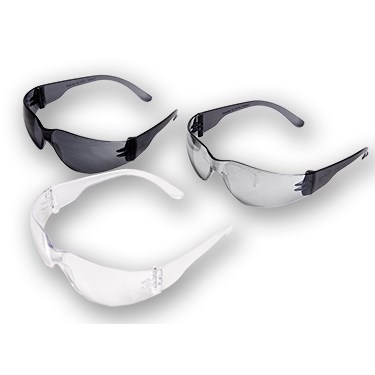 Gray-Silver Mirror Safety Glasses